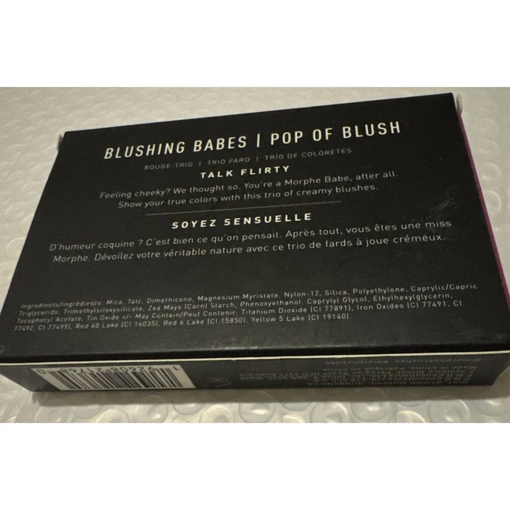 🔥🔥🔥 NIB Morphe Blushing Babes Blush Trio Compact Pop of Blush - HTF! 👀👀